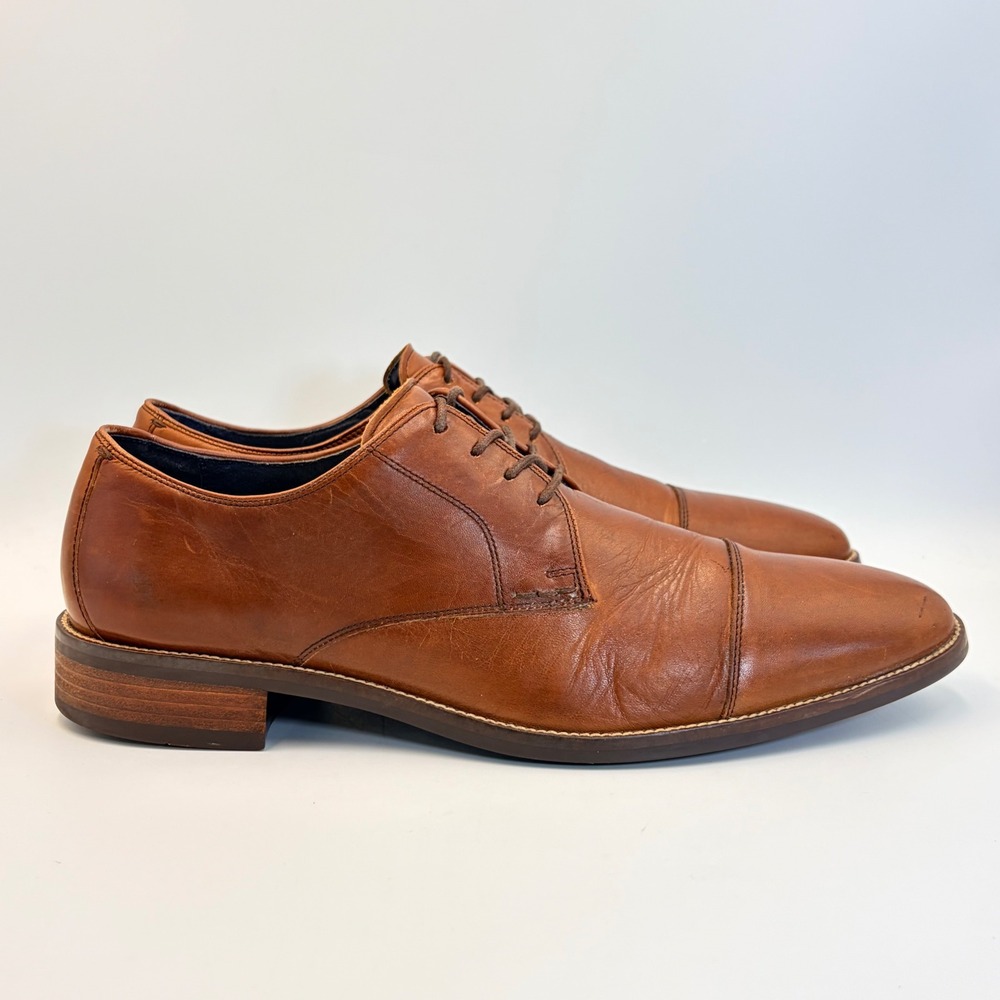 Cole Haan Lenox Hill Men's 10.5 Grand OS Cap Toe Oxford Shoes C11632 Brown - Picture 7 of 14